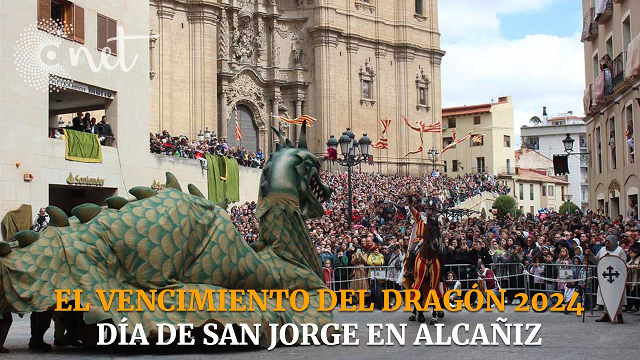 Vencimiento del Dragón en Alcañiz | Día de San Jorge 2024
