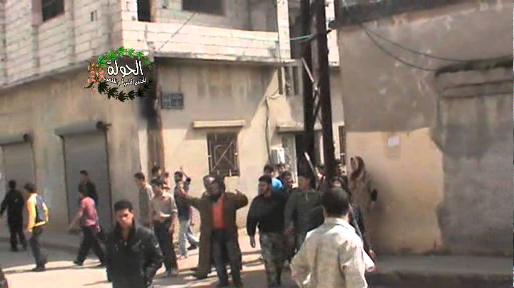 الحولة قصف على المظاهرة في ذكرى الثورة15/3/2013