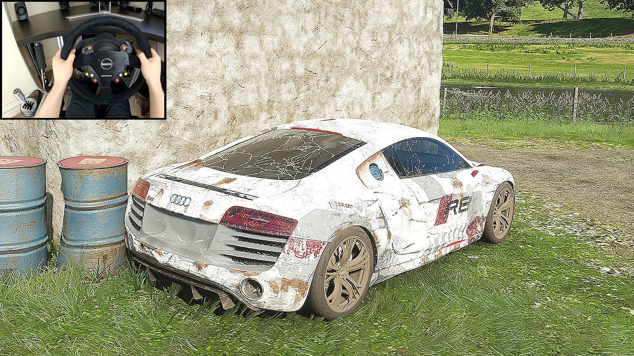 Rebuilding Audi R8 Quattro - Forza Horizon 4 (Steering Wheel + Paddle) Gameplay
