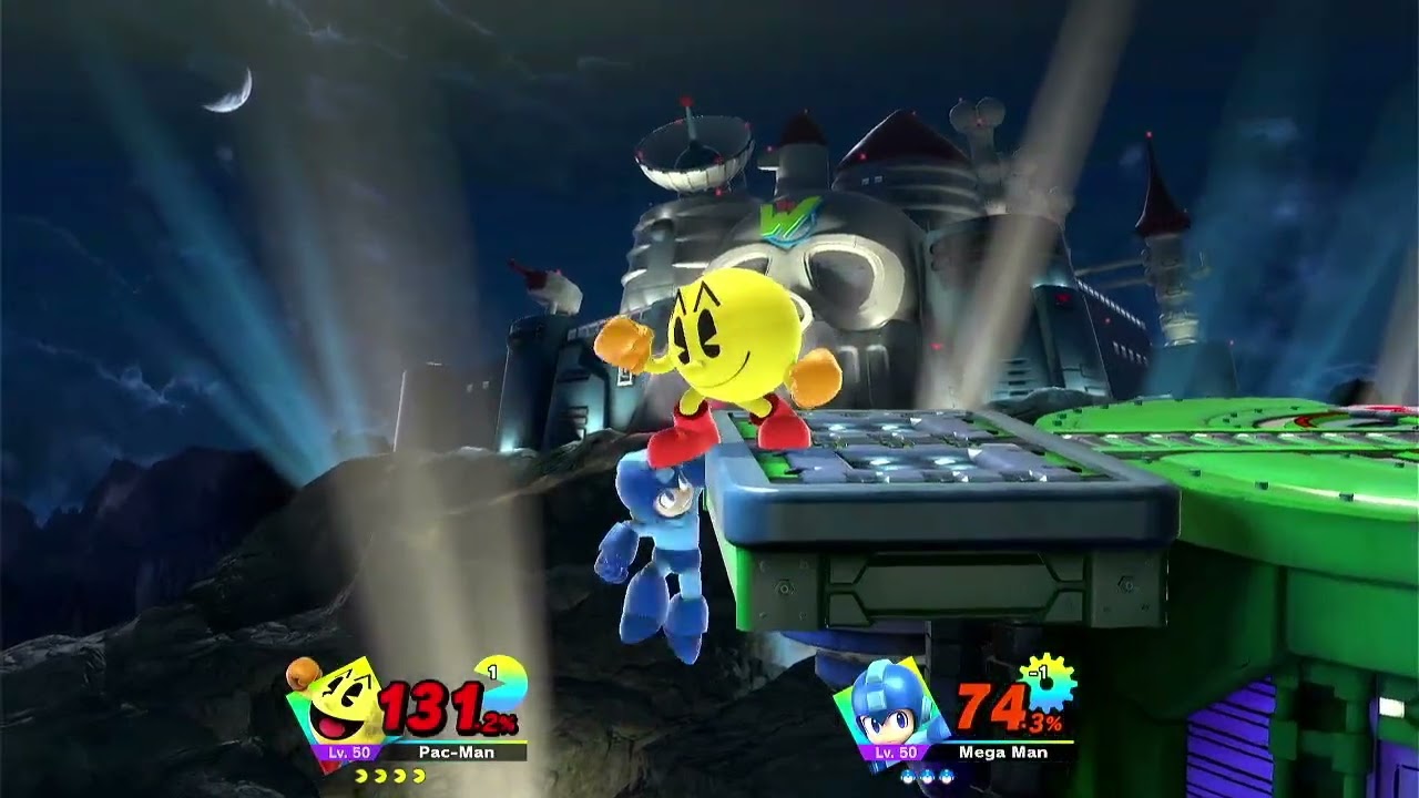 Super Smash Bros Ultimate Amiibo Fights Pac Man vs the World #44 vs Mega Man