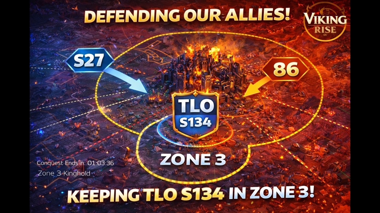 Они пытались выгнать TLO из зоны 3… Мы ЗАЩИТИЛИ S134 (пока что) | Viking Rise KVK