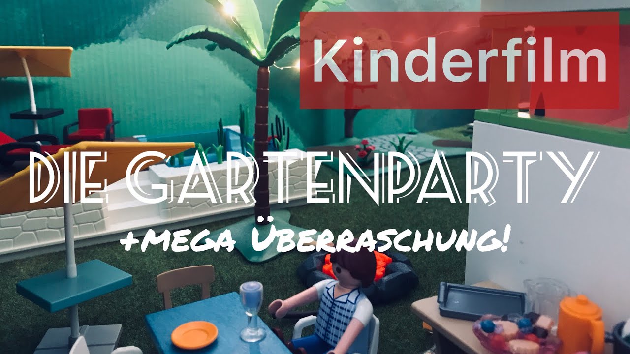Playmobilfilm// Die Gartenparty//+Mega Überraschung//#7//Familie Bäcker