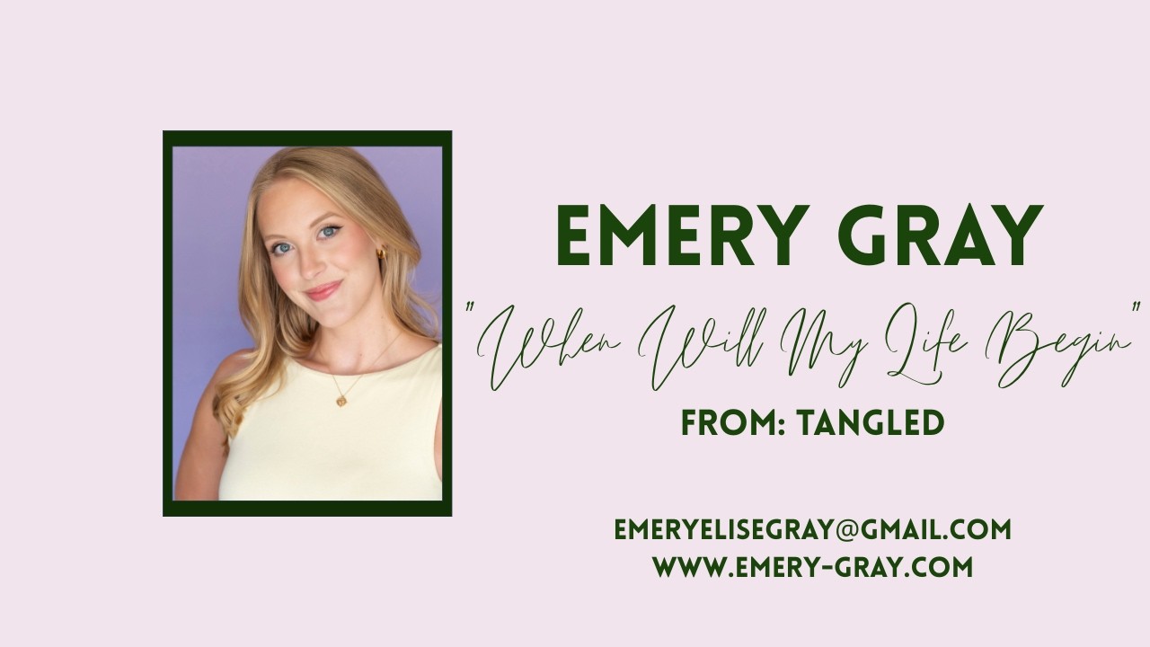 Emery Gray- When Will My Life Begin (Reprise) from Tangled