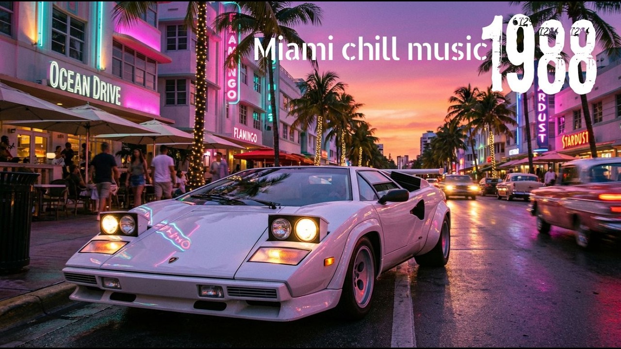 It's summer 1988 chill vibes, you're driving in Miami