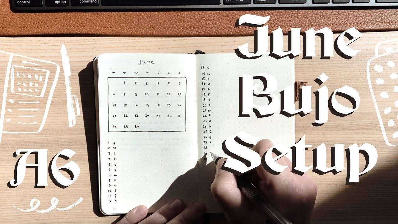June A6 BUJO Setup - SUPER MINIMALISTIC