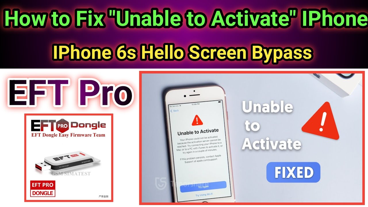 IPhone 6s Hello Screen bypass done by EFT Pro iOS 15.8.5 | 2026