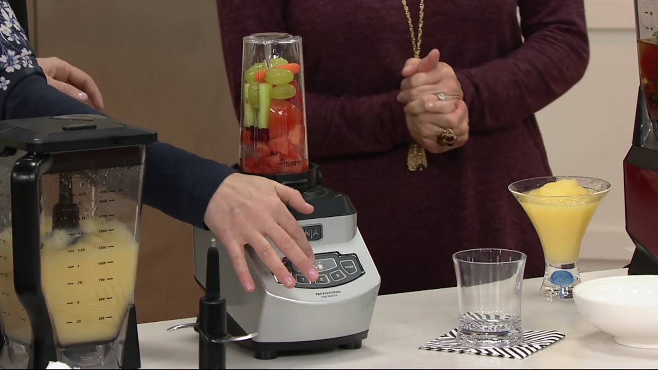 Ninja XL 72 oz Professional Blender W/ 2 Nutri Ninja Cups on QVC