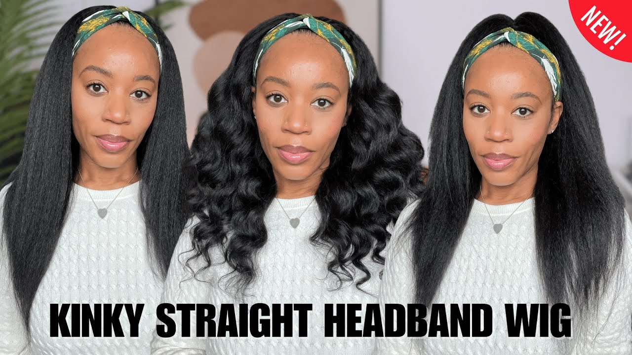 *NEW* Kinky Straight Headband Wig!🙌More Secure For Daily!Install For Beginners|Myfirstwig
