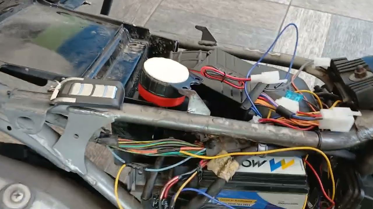 Como instalar alarme Motorcycle alarm system sem manual Moto Falcon 400 NX-4
