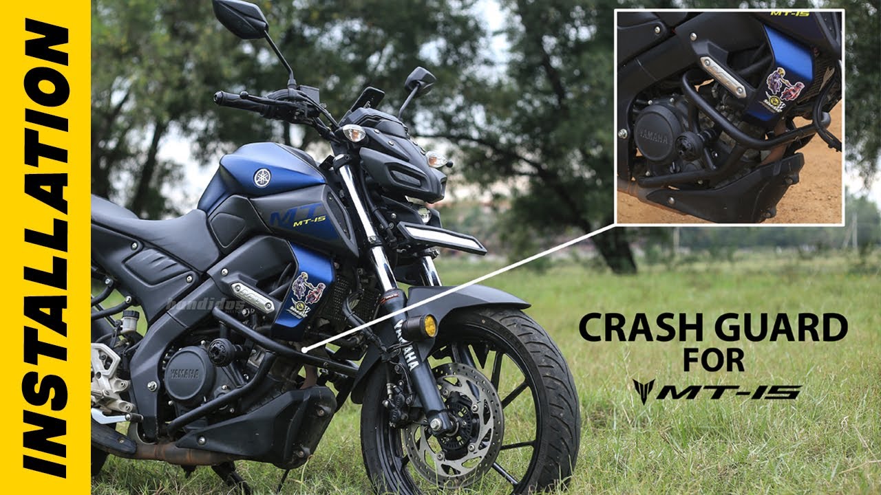 Yamaha MT-15 Crash Guard | Installation video | DIY | Bandidos PITSTOP