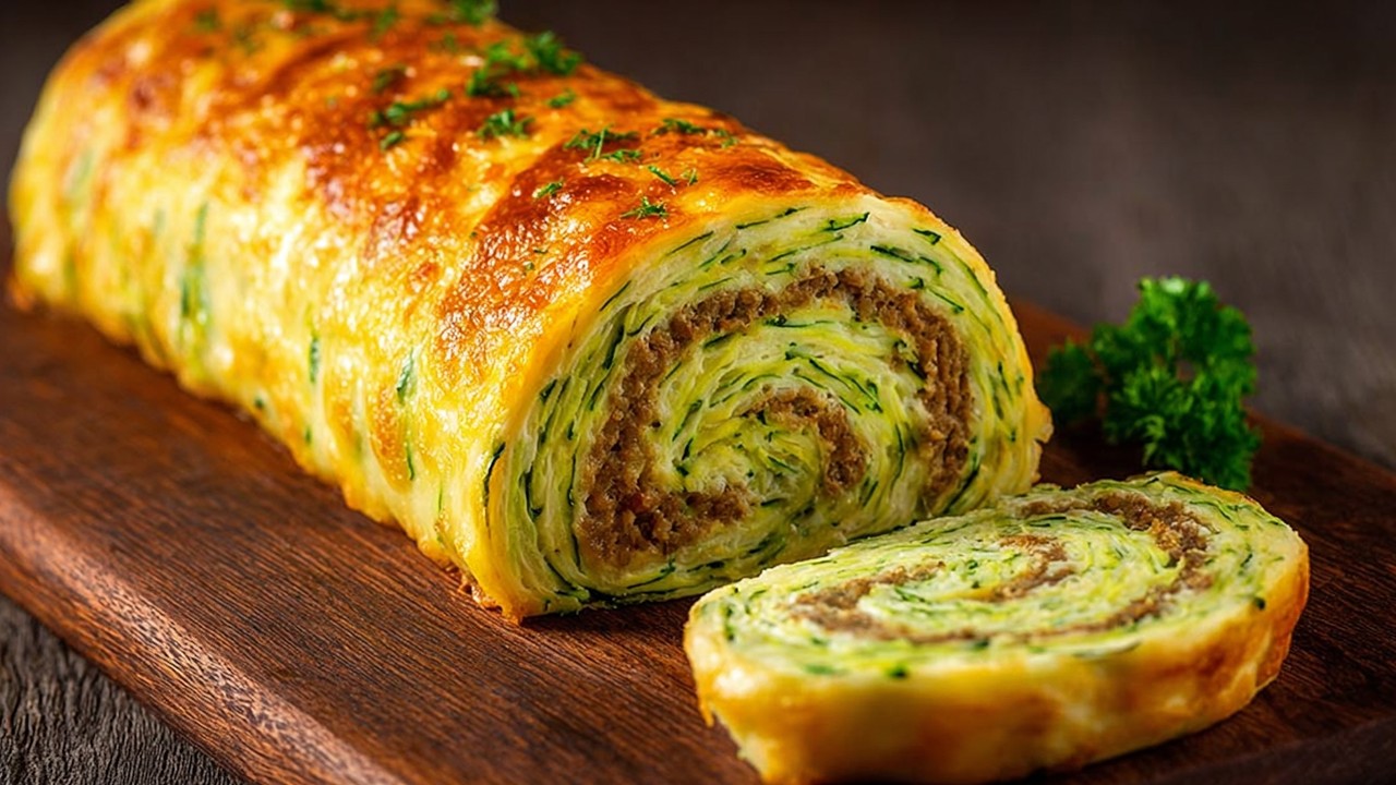 Budget Friendly Zucchini and Ground beef Roll That Tastes Like A Million Bucks