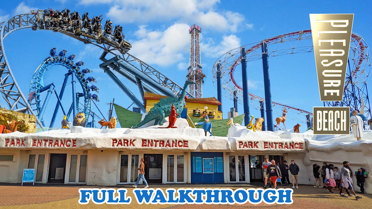 Blackpool Pleasure Beach Full Walkthrough | Every Ride and Attraction (June 2022) [4K Ultra Wide]