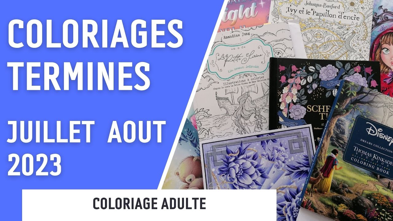 COLORIAGES TERMINES | Juillet et Aout 2023