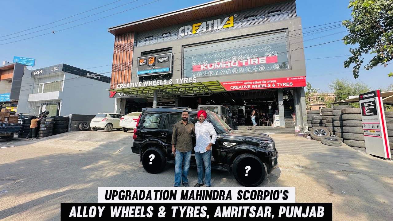 UPGRADATION | @MahindraScorpioIndia  ALLOYWHEELS & TYRE | @creative_wheels , AMRITSAR, PUNJAB
