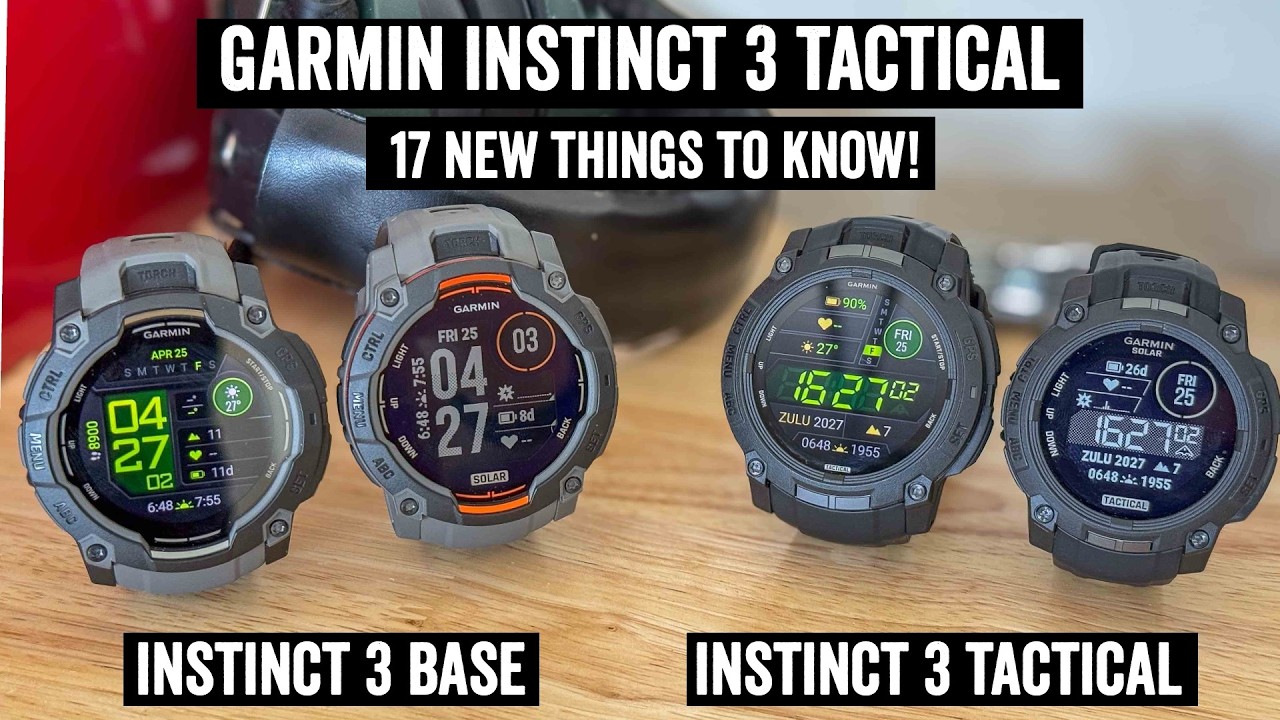 Garmin Instinct 3 Tactical Editions: What's Actually Different?