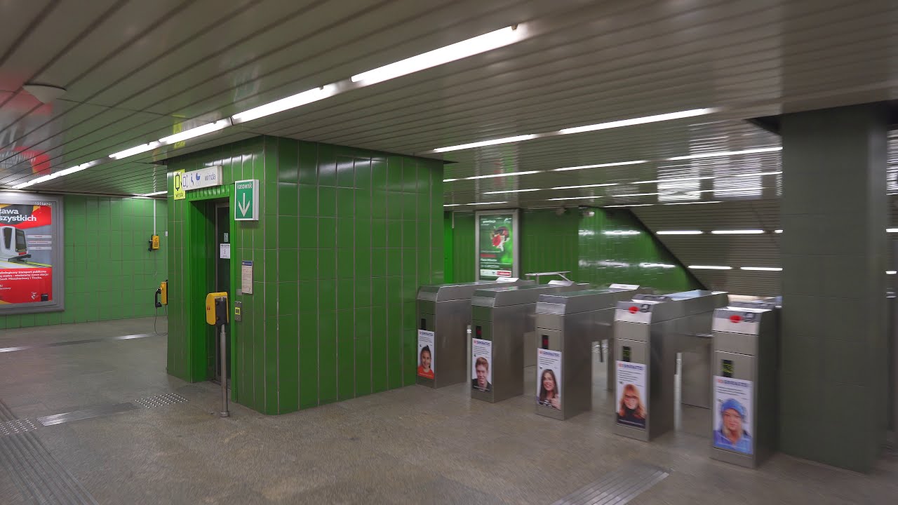 Poland, Warsaw, Metro night ride from Imielin to Natolin