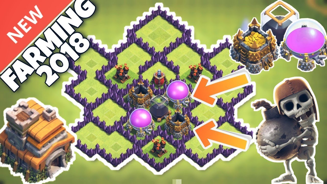 AWESOME TH7 FARMING BASE | Town Hall 7 Farming Base Layout 2018!!
