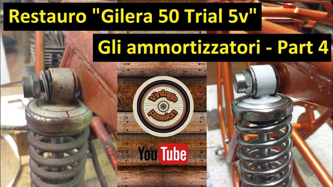Restauro Gilera 50 Trial 5v - Part 4 - restauro ammortizzatori