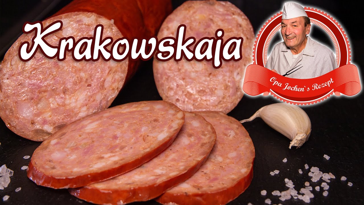 Krakowskaja selber machen - deftige Brühwurst nach alter Rezeptur herstellen - Opa Jochens Rezept