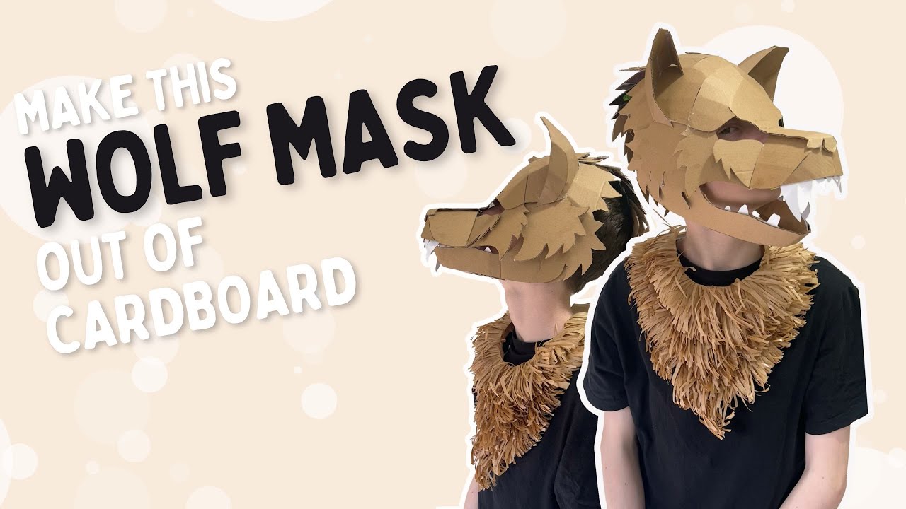 Make this Wolf Mask out of Cardboard