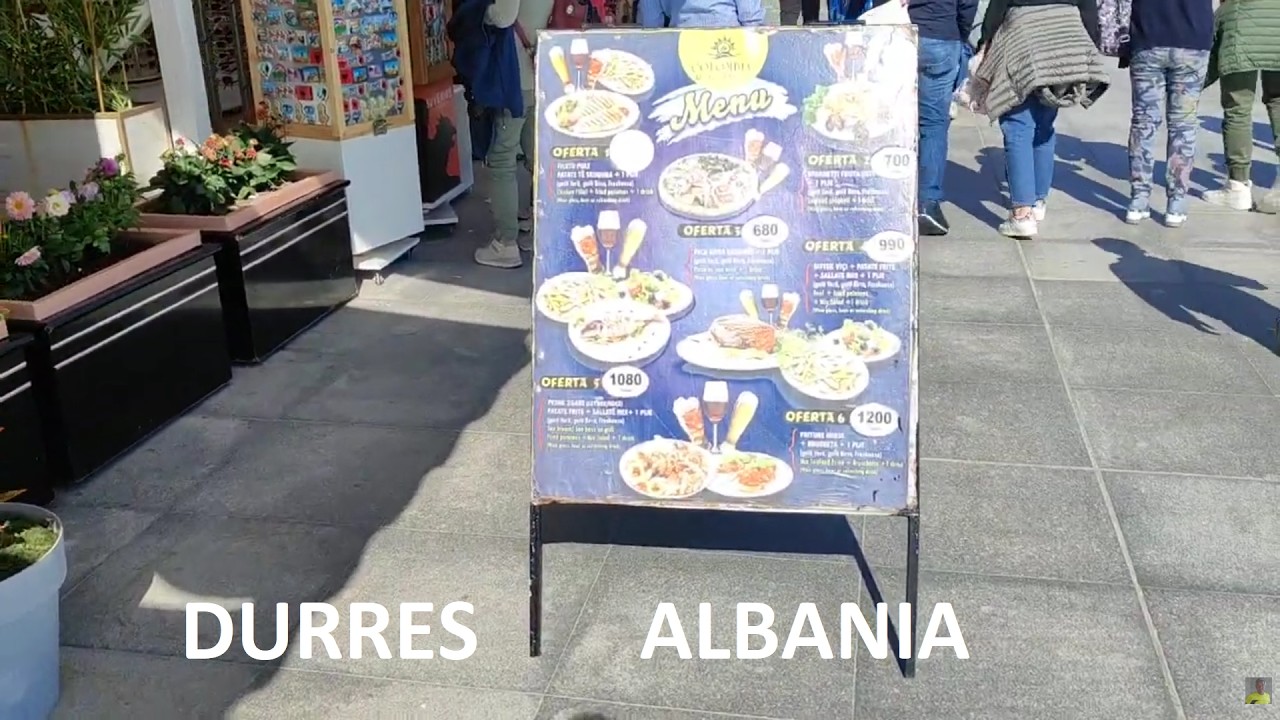 Durres , The restaurants in the seafront , Albania