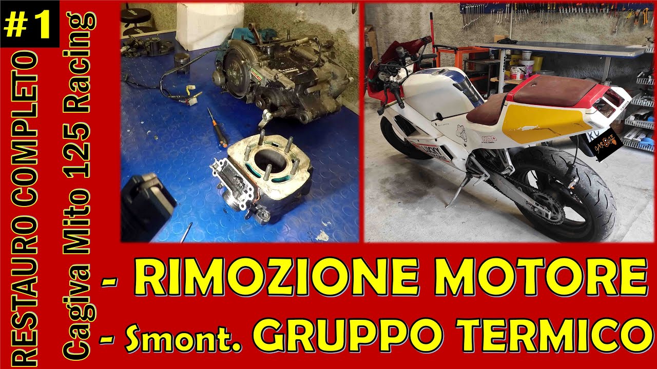 INIZIAMO I LAVORI: Rimozione e smontaggio Motore - Restauro Cagiva Mito 125 Racing #1