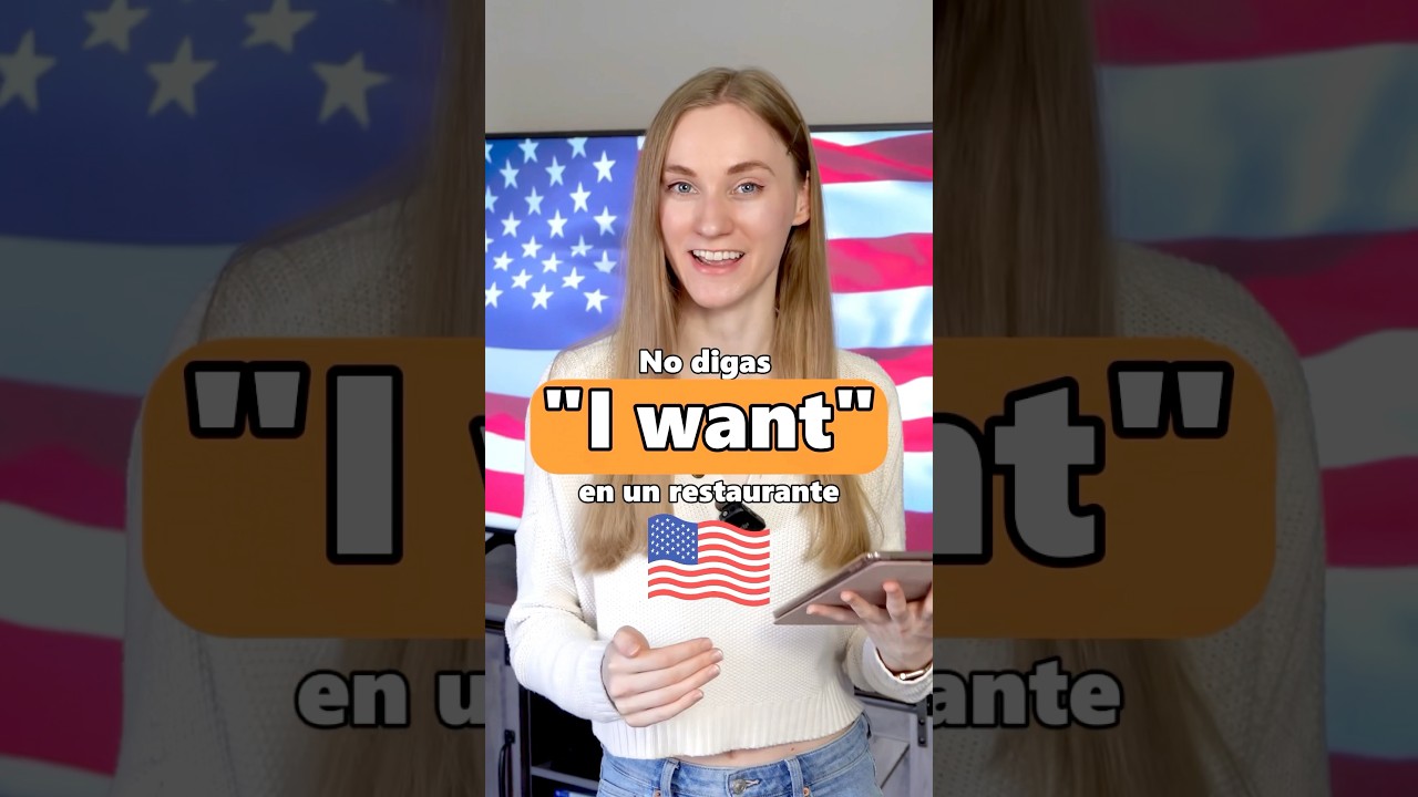 No digas &ldquo;I want&rdquo; en un restaurante en #ingles #ingl&eacute;s #inglesfacil #inglesonline
