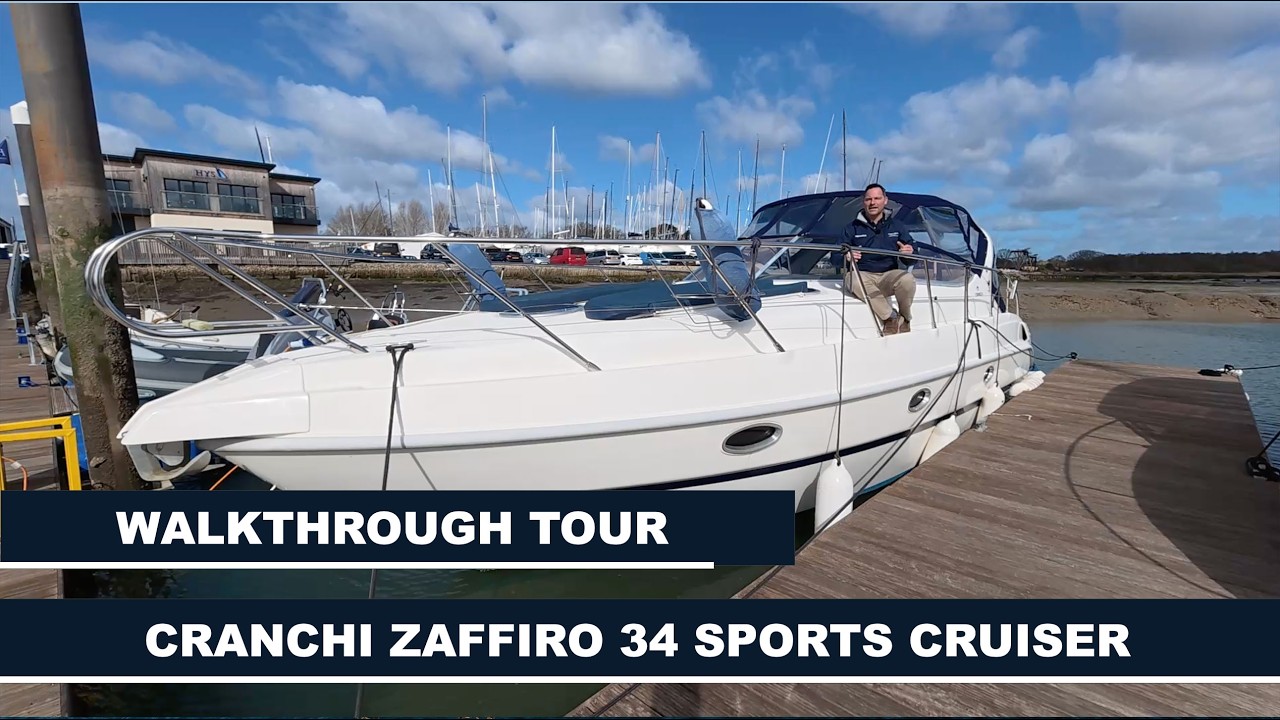 Cranchi Zaffiro 34 &mdash; подробный обзор яхты &mdash; потрясающий модернизированный экземпляр на Hamble.