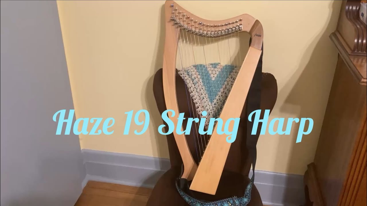 Haze 19 string harp - playing and review