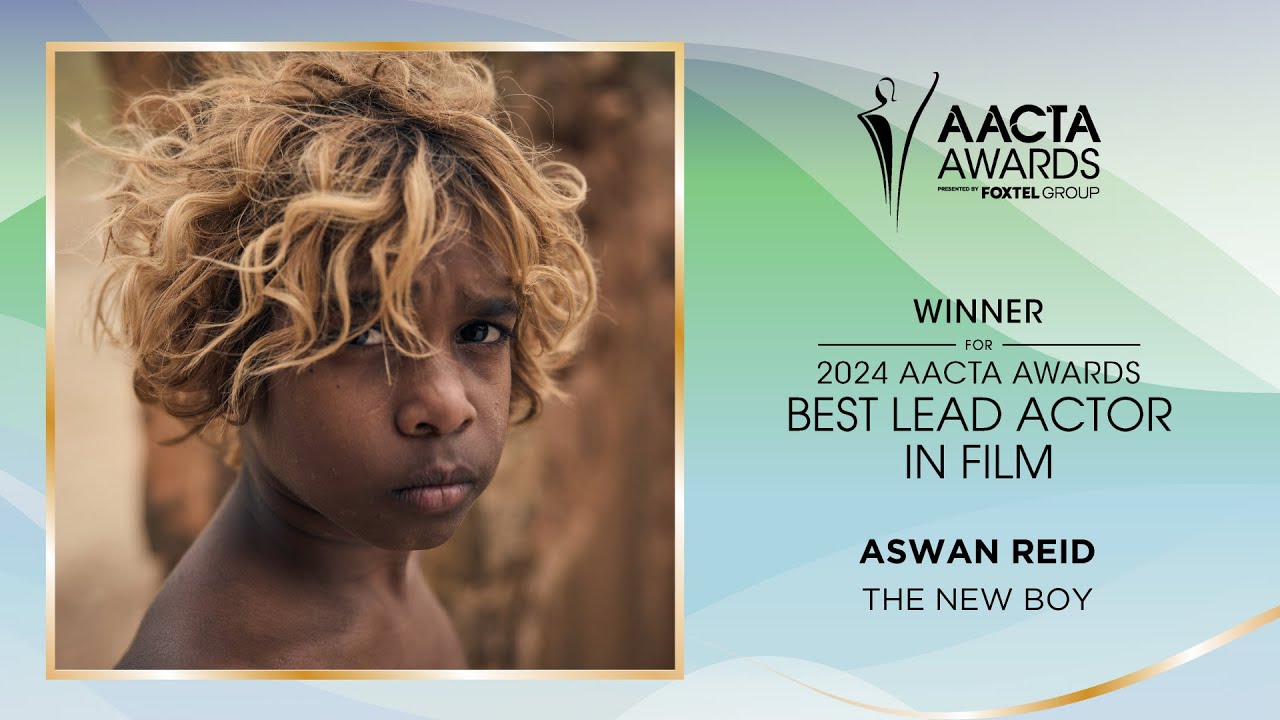 Aswan Reid (The New Boy) wins the AACTA Award for Best Lead Actor in Film