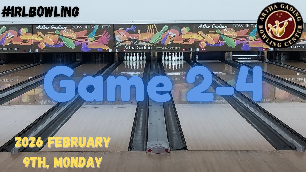 Game 2/4 👍🏻🎳 @ARTHAGADINGBOWLINGCENTER, Afternoon Practice time. Taken on 9 Feb 2026
