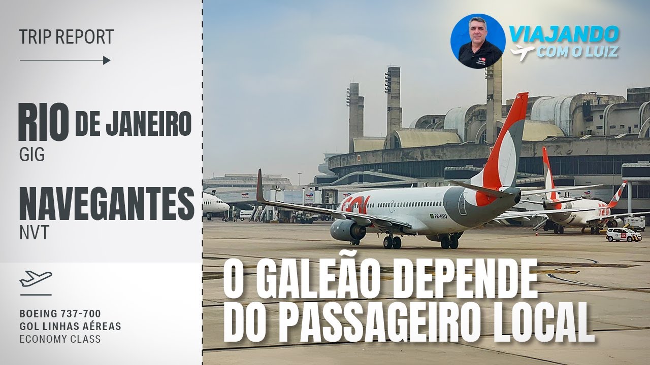 AEROPORTO DO GALEÃO COM BOM MOVIMENTO - VOANDO PARA NAVEGANTES COM A GOL