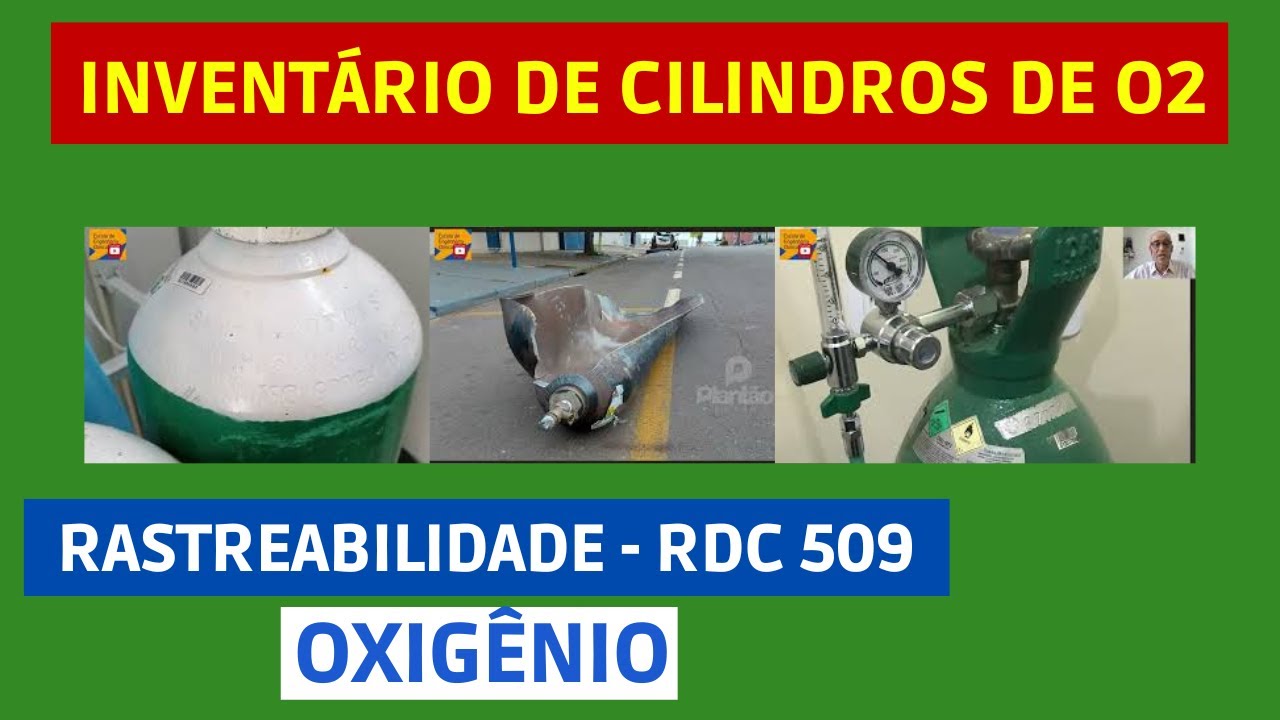 Inventário de cilindros de oxigênio medicinal