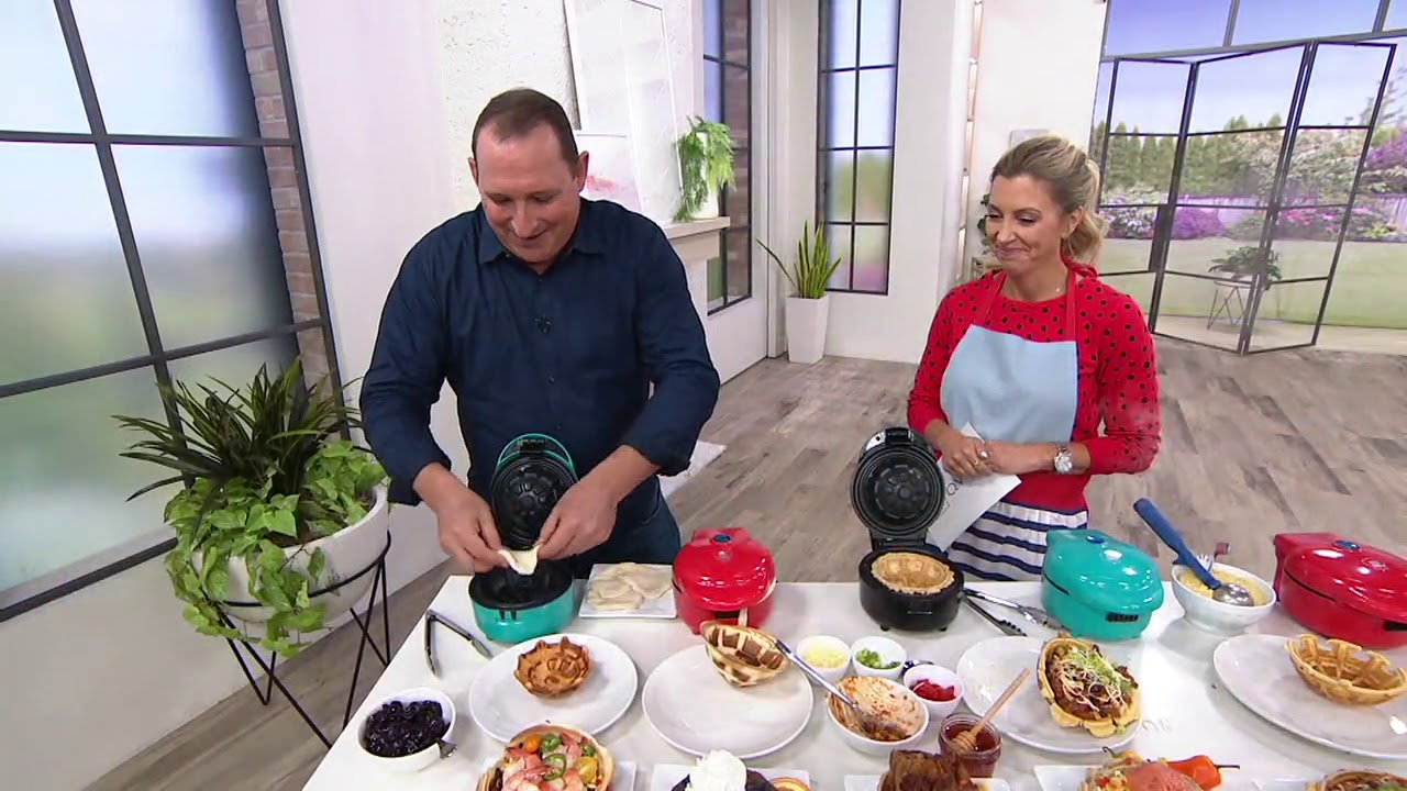 Yes Chef! Personal Waffle Bowl Maker on QVC