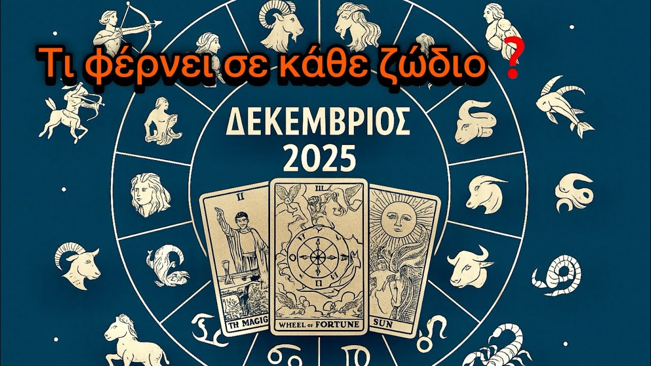 ❇️ΔΕΚΕΜΒΡΙΟΣ 2025-ΤΙ ΦΕΡΝΕΙ ΣΕ ΚΑΘΕ ΖΩΔΙΟ❓#manos_tarot #taro #provlepseis #ταρω