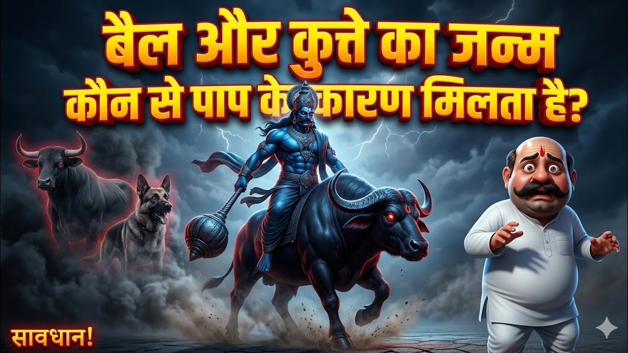 मनुष्य को बैल और कुत्ते का जन्म किन पाप कर्मों के कारण मिलता है? | Garud Puran Rahasya | MYTHOLOGY