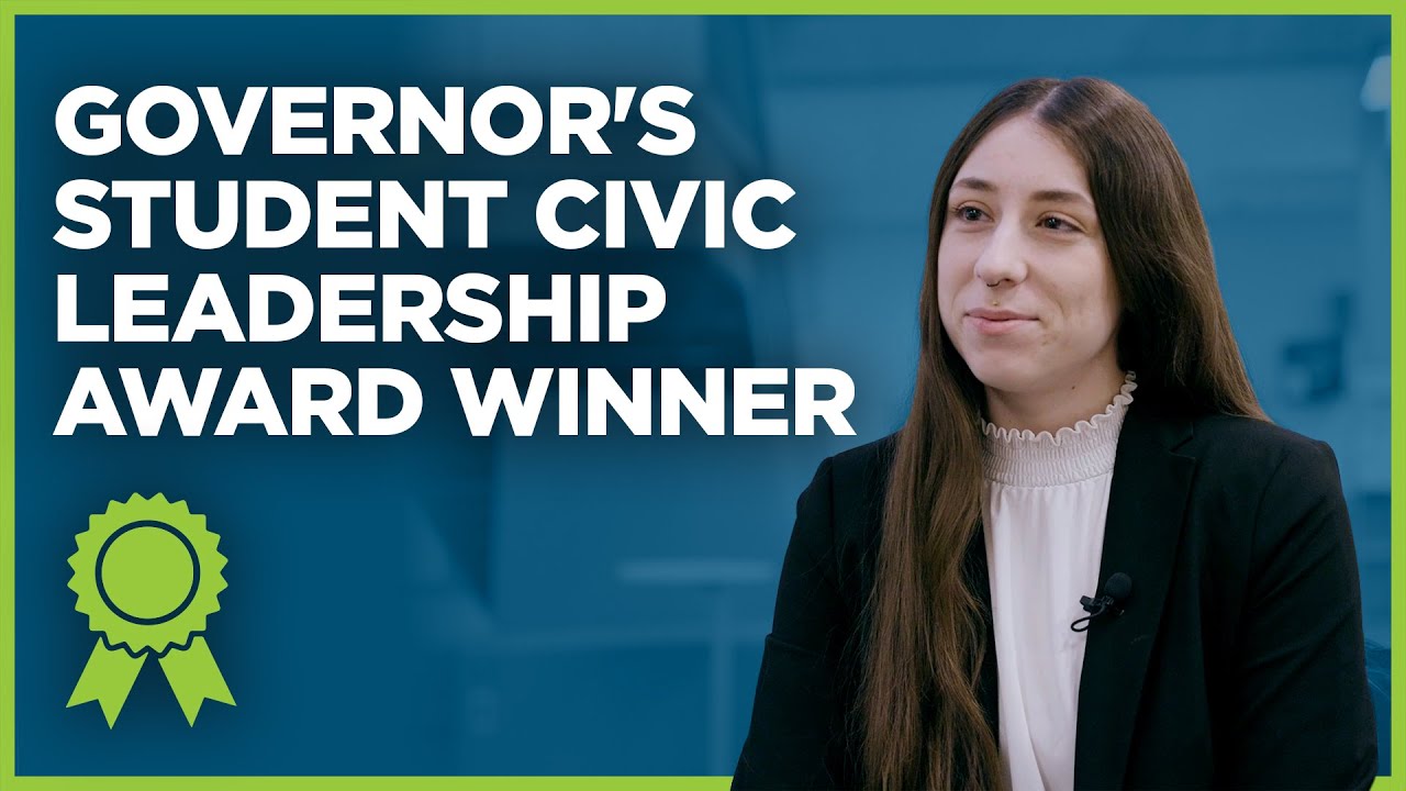 Governor's Student Civic Leadership Award Recipient Cricket Vincent