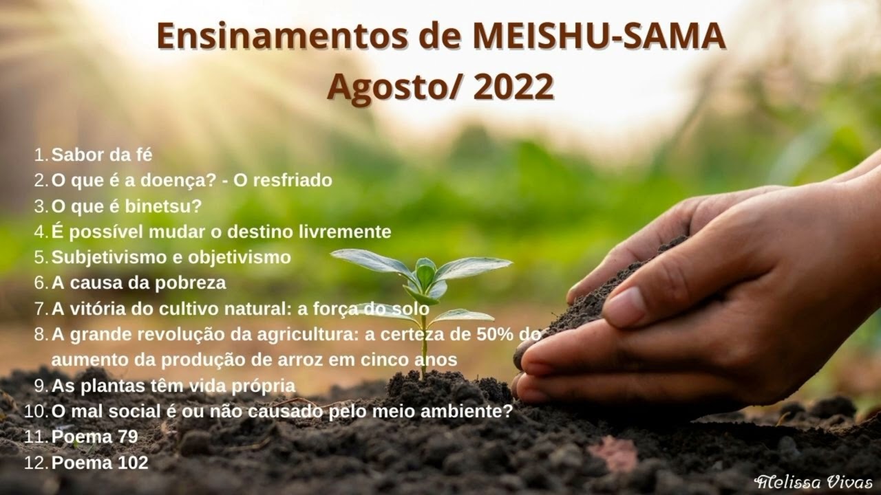 Áudio Ensinamentos de Meishu-Sama - Culto Mensal de Agradecimento AGOSTO/2022