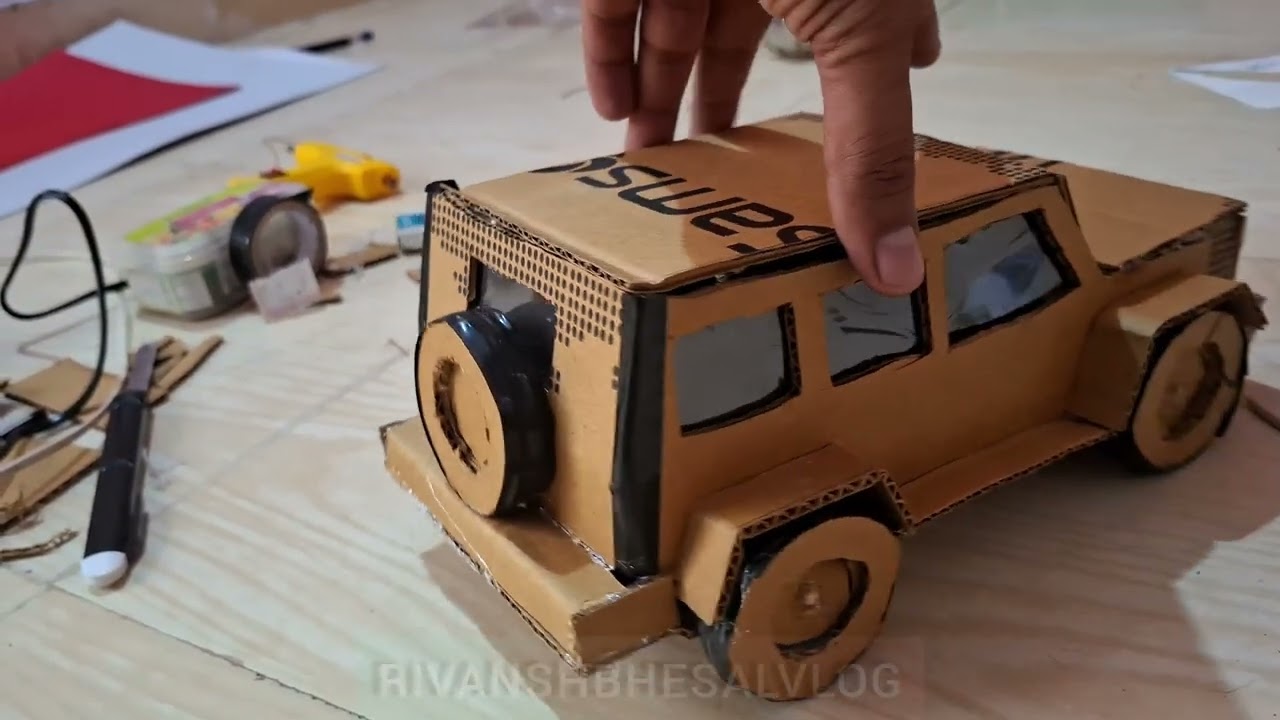 Cardboard car work.....