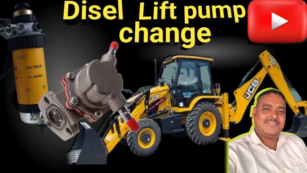Jcb Lift pump change || How to change jcb Lift pump