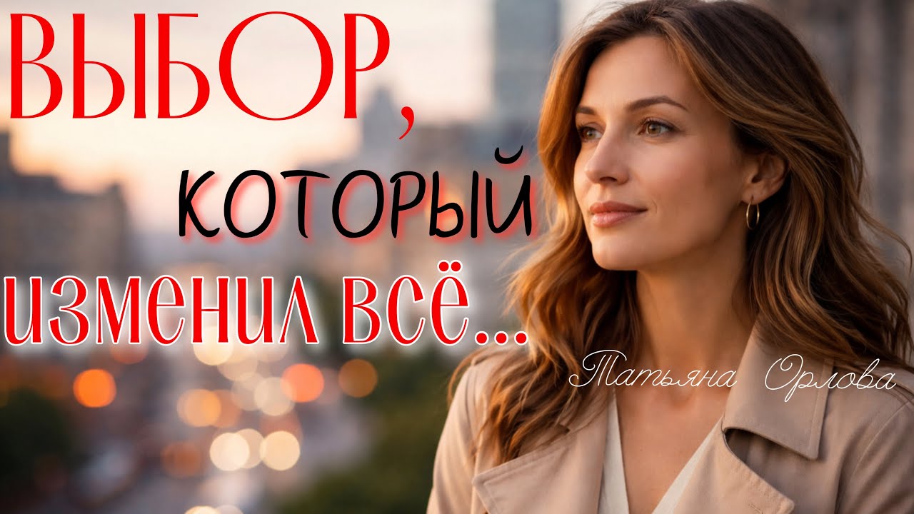 ВЫБОР, КОТОРЫЙ ИЗМЕНИЛ ВСЁ. Аудиорассказ. Татьяна Орлова