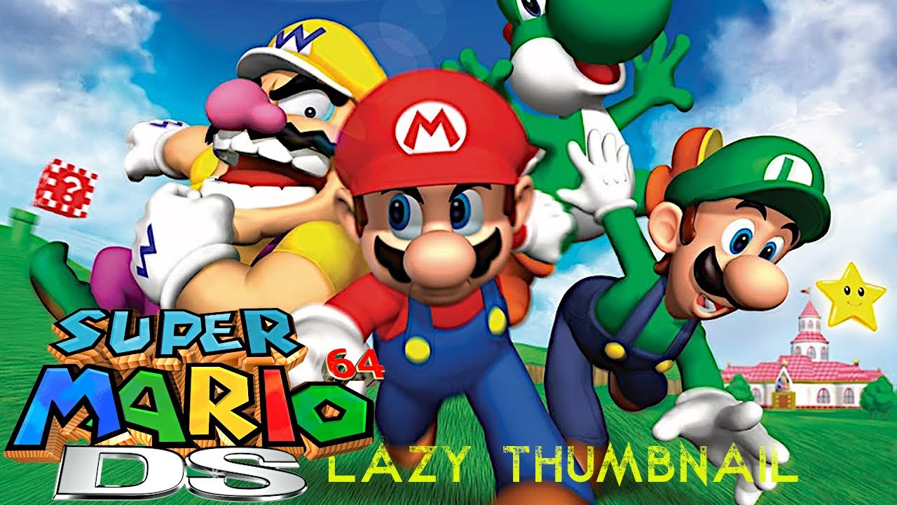 Super Mario 64 but I'm BUZZED! | Super Mario 64 DS | #shortslive #supermario64