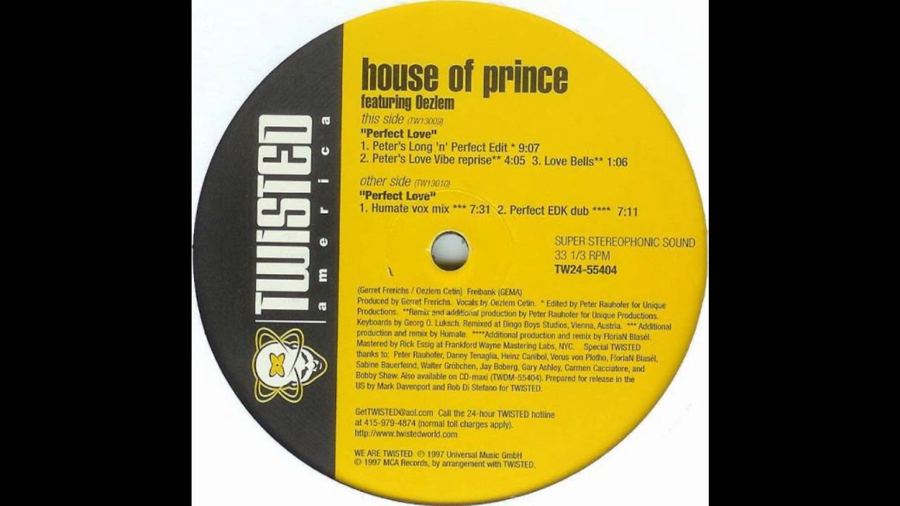 Perfect Love (Peter Rauhofer's Long 'N Perfect Edit) - House of Prince featuring Oezlem