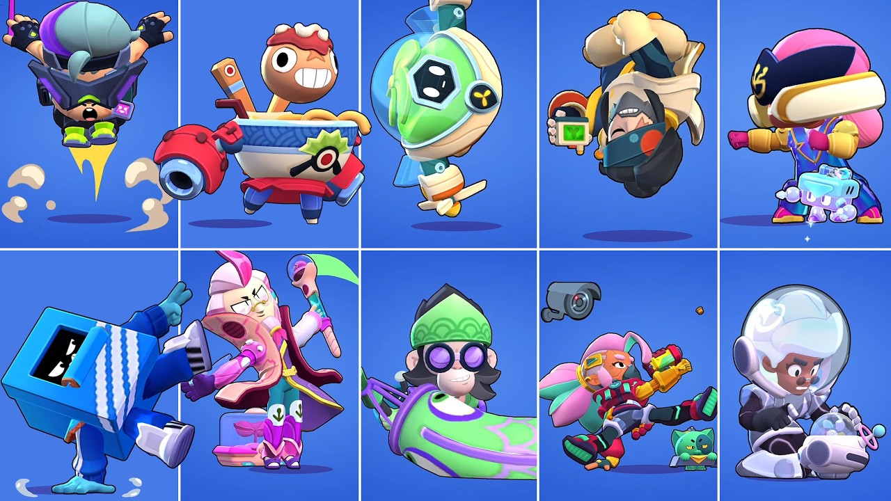 All New Skins Winning + Losing Animation in Brawl Stars Season 52-53