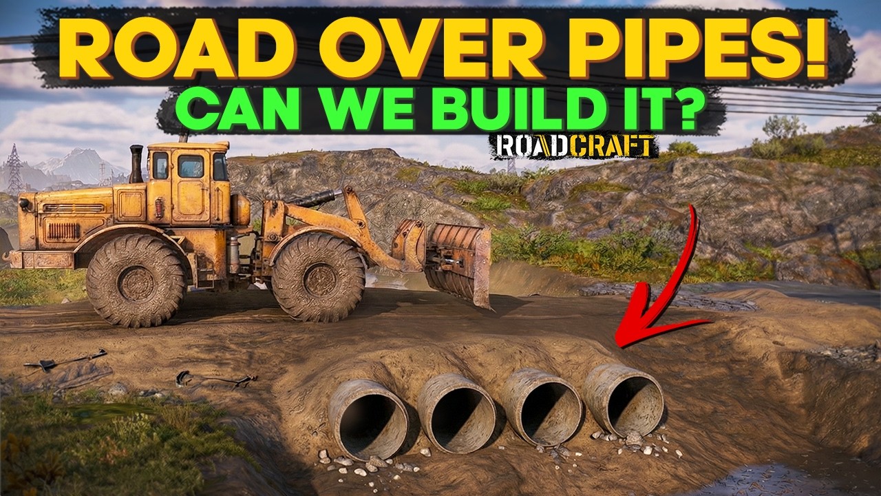 Building a Road Over Pipes in RoadCraft | IS THIS POSSIBLE?