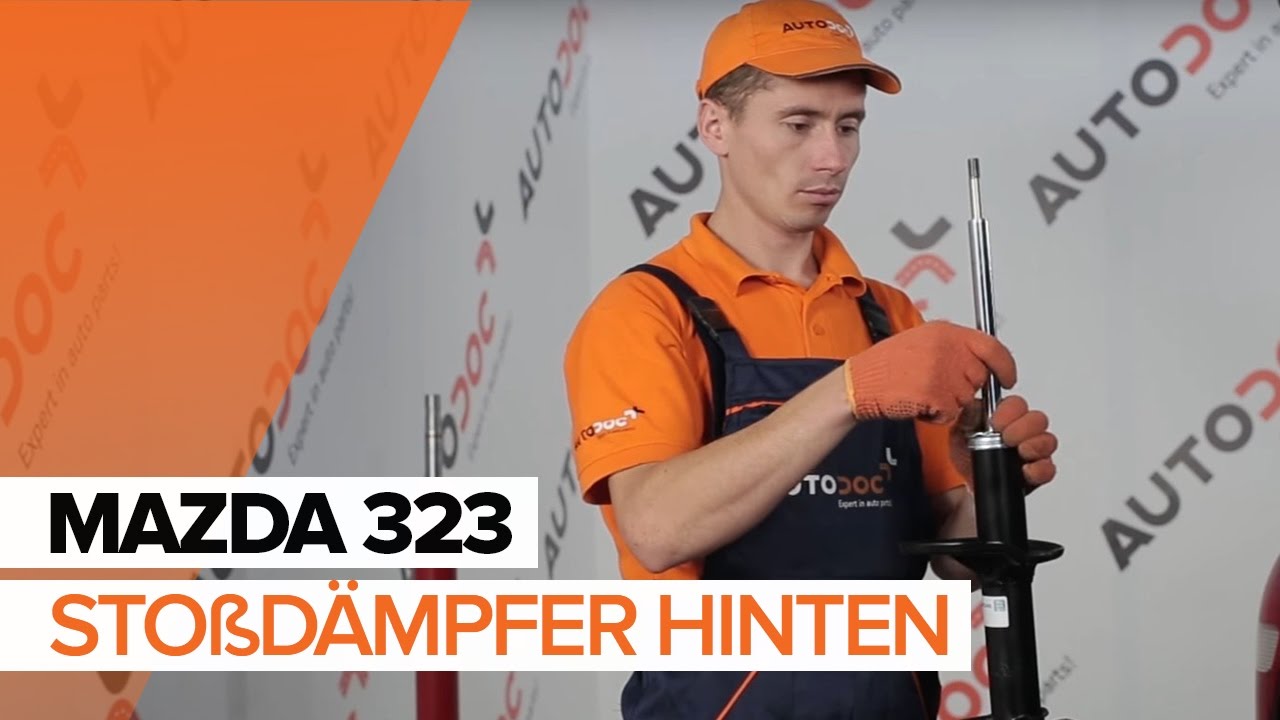 Wie MAZDA 323 F Stoßdämpfer hinten wechseln TUTORIAL | AUTODOC