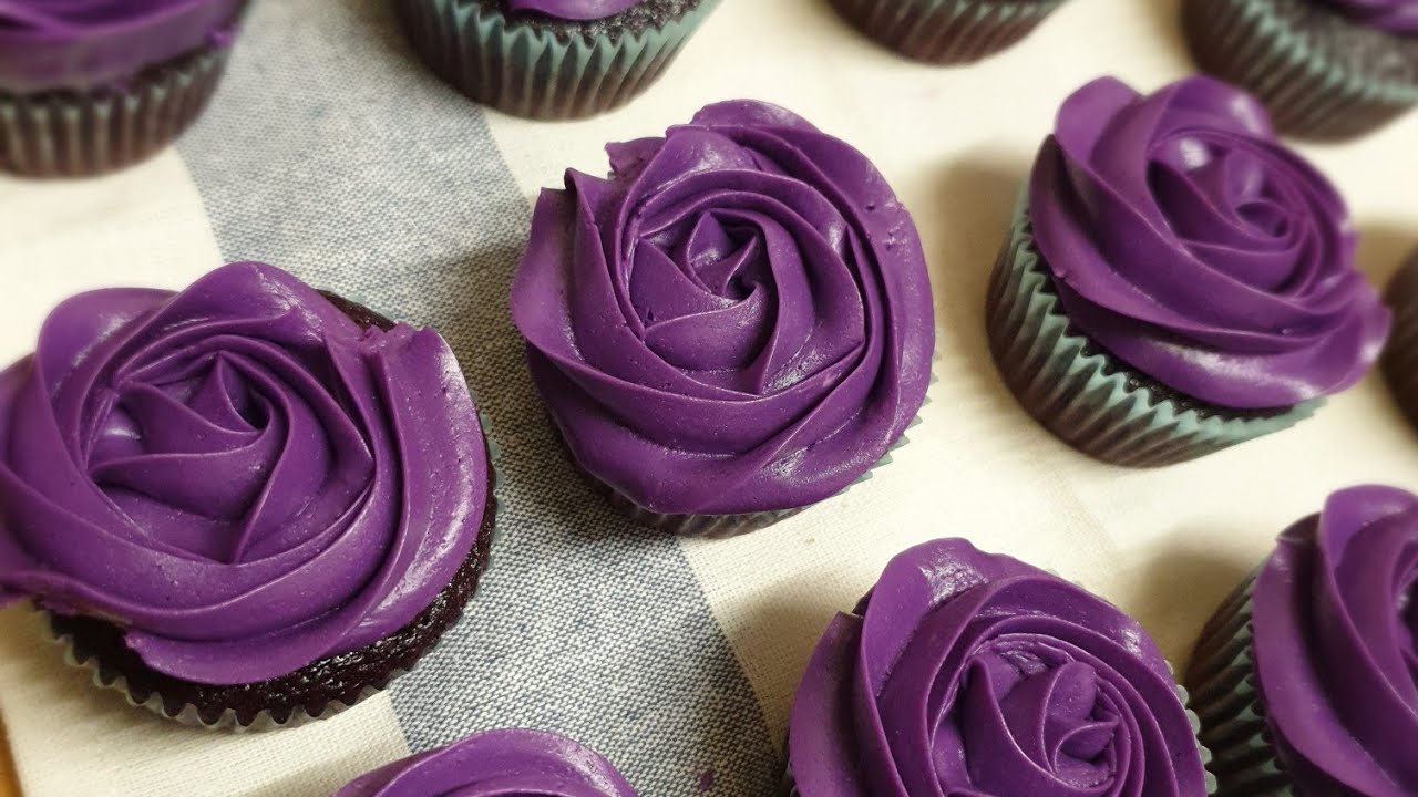 UBE Condensed Milk Buttercream l  3 Ingredients only l Mitzian's Kitchen