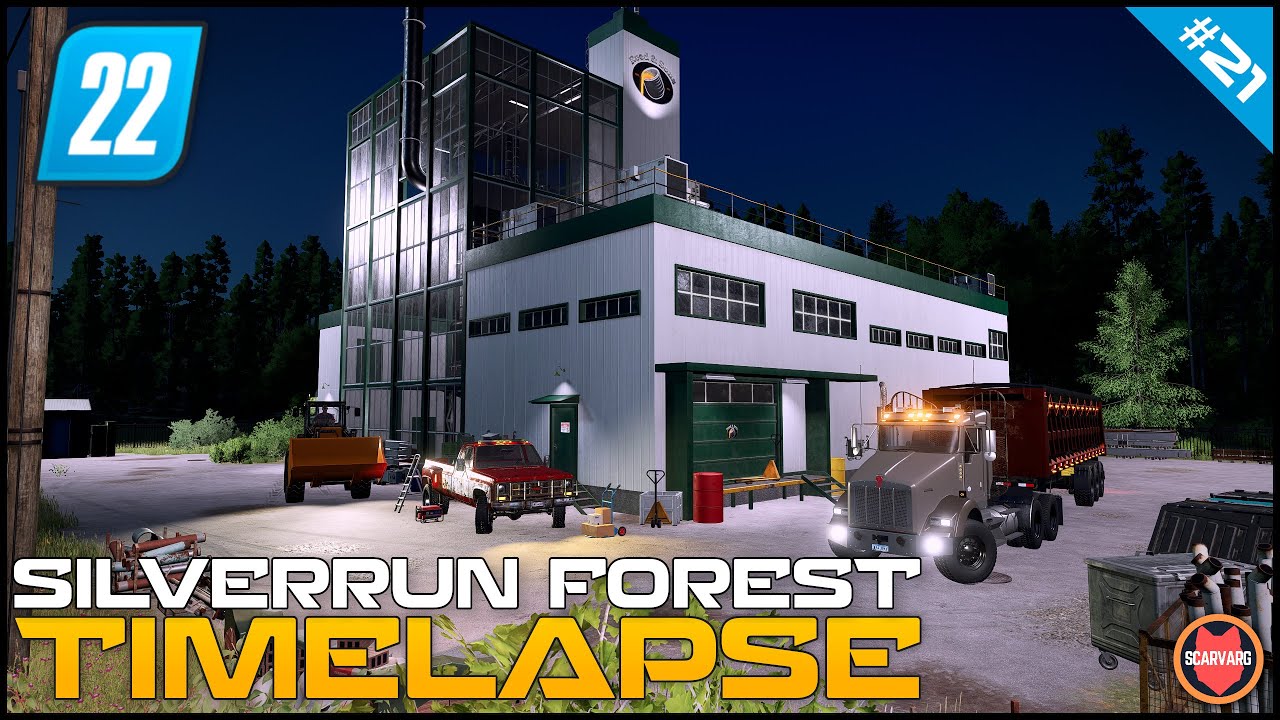 🇺🇸  Built Metal Production Factory - Iron Furnace ⭐ FS22 Silverrun Forest Timelapse