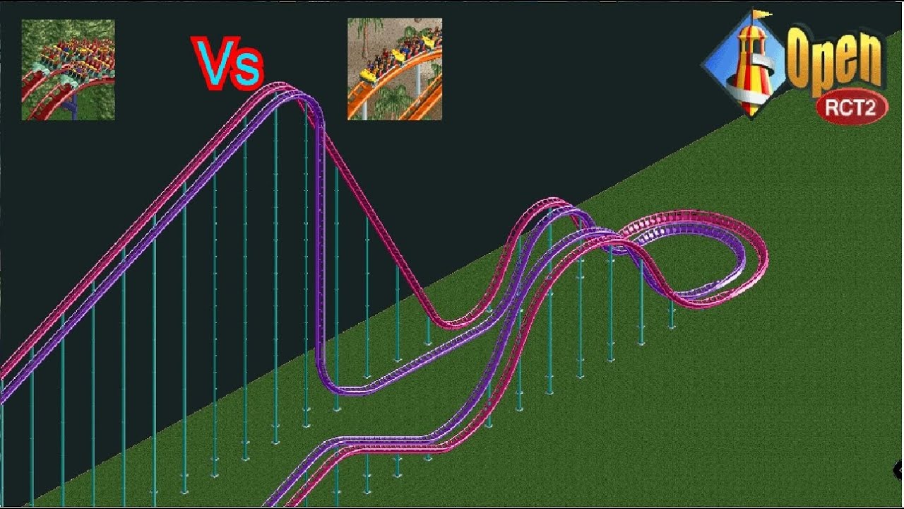 Giovanola Hypercoaster Vs B&M Hypercoaster In Open RCT 2
