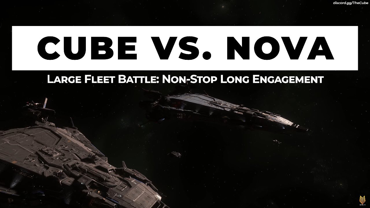 4.1 CUBE vs. NOVA: Biggest Org Combat I've Seen In Star Citizen - Non-Stop, Long Engagement [4K]